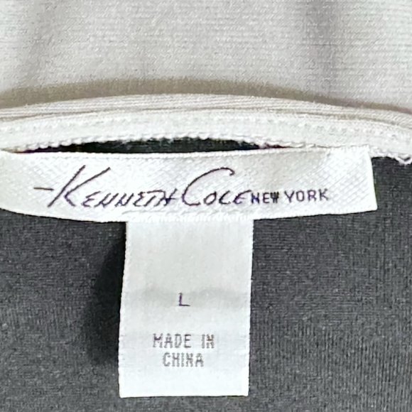 KENNETH COLE NEW YORK Women's BEIGE COLOR Blouse in Size Large - Picture 4 of 6